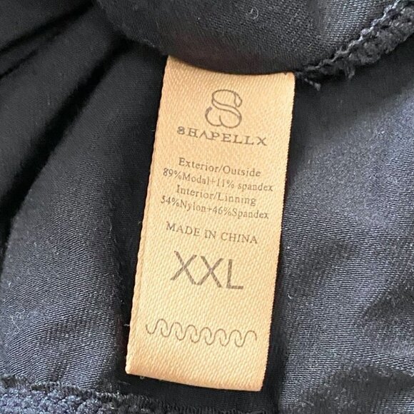 NWT SHAPELLX BLACK BUILT IN 360° LONG SLIP SHAPING MAXI DRESS - XXL - Picture 9 of 9
